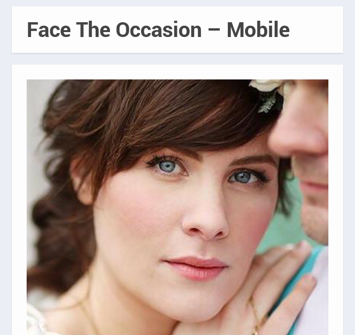 Face The Occasion - Responsive Site